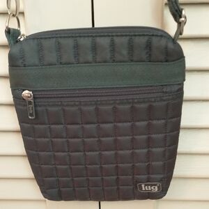 Lug Skipper Shoulder Pouch In Fog Gray Crossbody Bag